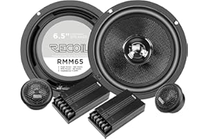 RECOIL RMC65 Echo Series 6.5-Inch Car Audio Component Speaker System Max 320 Watts (Pair) Power Handling
