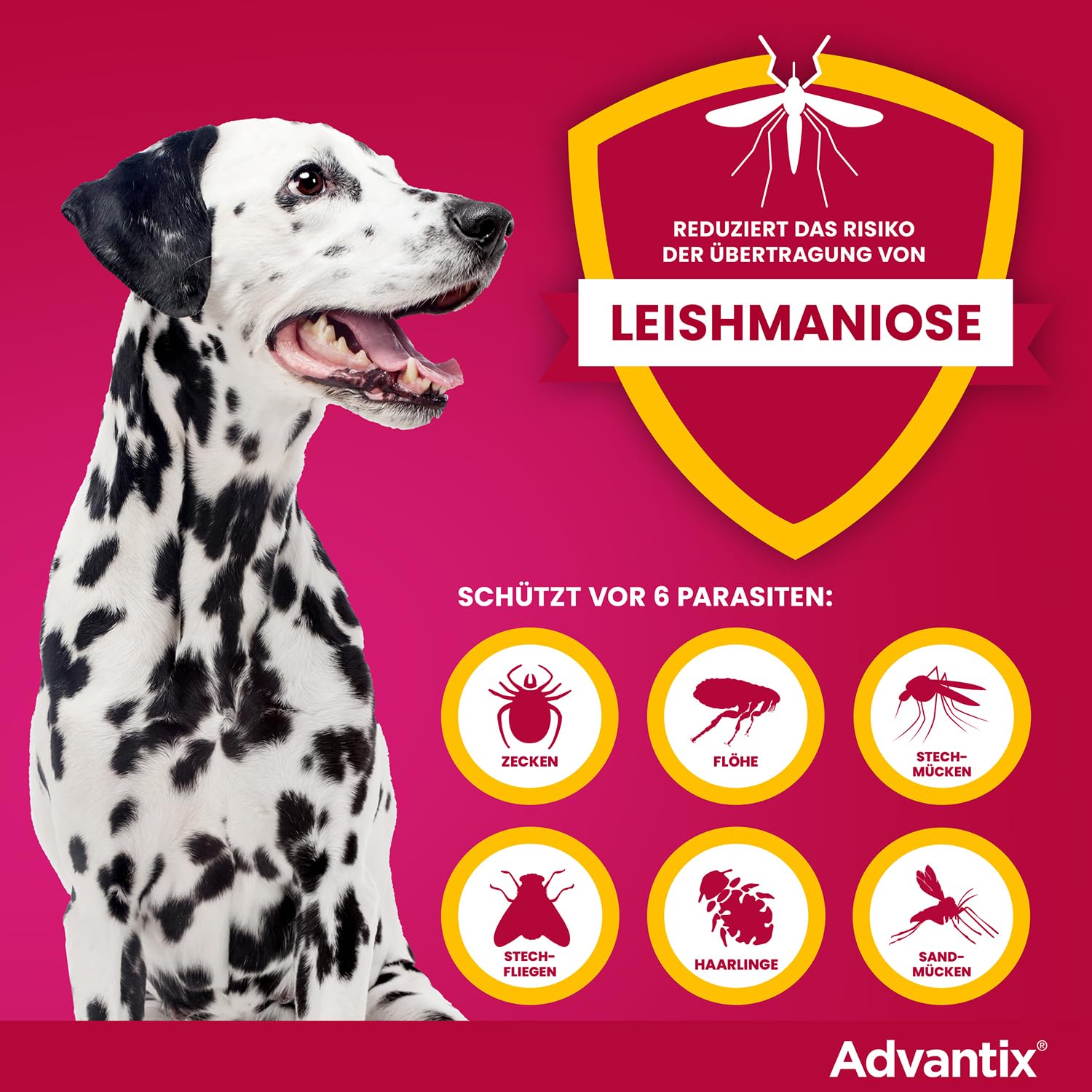 Advantix Spot-on für Hunde 10-25 kg gegen Zecken, Flöhe, Mücken, 4 Pipetten 3