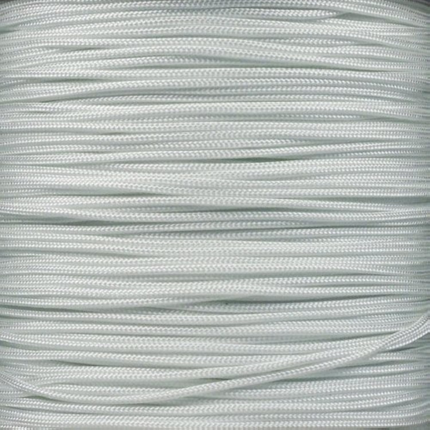 PARACORD PLANET | 95 Paracord Rope, 1/14" (1.75mm) Diameter, & 95 LB Tensile Strength – Great for Camping, Survival, Arts / Crafts & More | White, 100 FT Hank