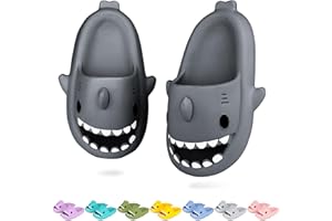 LAKIGE Kids Shark Cloud Slides | Toddler Boys Girls Shower Slippers | Boys Girls Cute Cartoon Fish Flip Flops | Beach Pool Home Sandals | Quick Dry Non-Slip