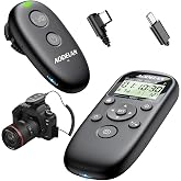 for Sony Camera Rechargeable Remote Shutter Release with Interval Timer | Aodelan Wireless Intervalometer Remote Control for sony ZV-E10 II, A7 IV, A7R V, A9 III, A7S III, A6600, A6500,ZV-1,RX100 VII