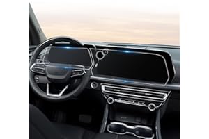 CDEFG For 2024 2025 2026 Chevrolet Traverse Screen Protector - (2PCS) Matte Anti Glare Tempered Glass - Chevy Traverse (LT, Z71, High Country, RS) 17.7 Inch Touchscreen & 11 Inch Instrument Accessories