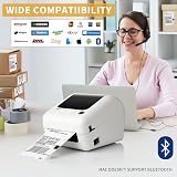 JADENS Bluetooth Thermal Label Printer 4x6 203 DPI for Shipping & Labels view 6
