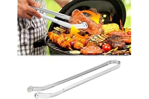 BBQ Sausage Turning Tongs for Cooking, Stainless Steel Sausage Tongs, Stainless Steel BBQ Kitchen Tongs, Long Handle Kitchen 