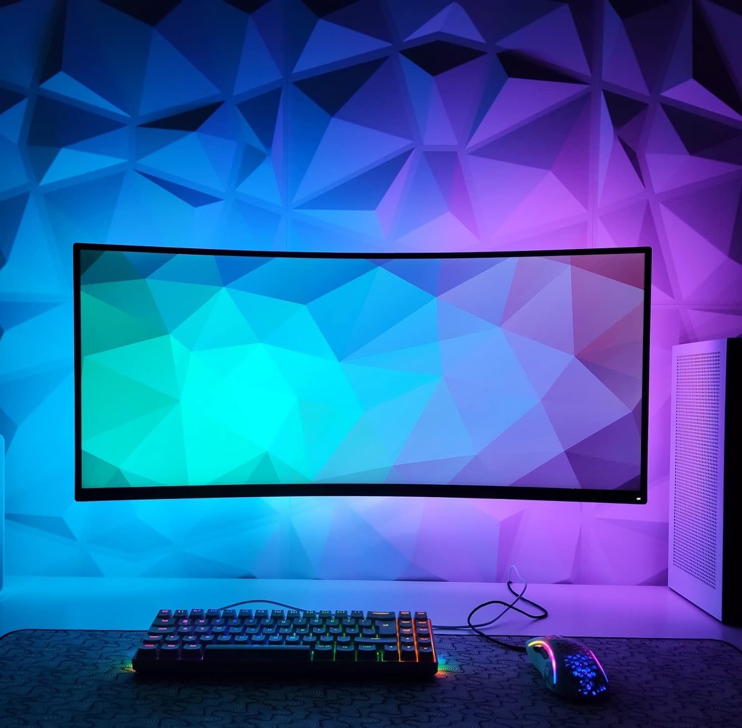 6 Packs 3D Wall Panels Wall Tiles 3D Diamond PVC Wallpaper for Gaming Room,Living Room,Washing Room,Kitchen 11.8 * 11.8inch