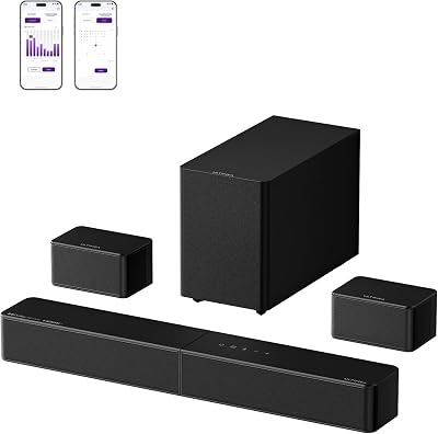 5.1 Surround-Sound-System mit Dolby Atmos, kabellosem Subwoofer