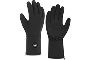 CUEHEAT Heated Glove Liners, 7.4V Rechargeable Battery Electric Heating Thin Gloves