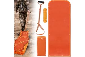 CHERAINTI Deer Drag Sled, Heavy Duty Tear Resistant Hunting Sled with Deer Drag Harness and Rope, Portable Hunting Accessories for Game Dragging, Hauling Elk, Turkey, Duck, and Ice Fishing Gear