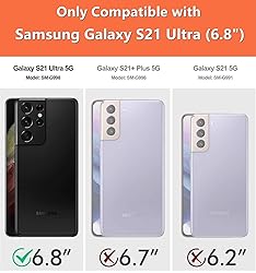 iCoverCase for Samsung Galaxy S21 Ultra Case with