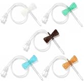 50 Pack Veterinary Butterfly Needles, Sterile Winged Sets for Animal Care | Sterile veterinary butterfly needles with flexible tubing, available in 19G-26G sizes for livestock and companion animals.