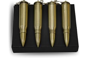 CATNON 4Pcs Permanent Match Flint Match Keychain Flint Fire Starter Creative Metal Keychain Waterproof Emergency Survival Camping Keychain Lighter for Outdoor(No Oil)