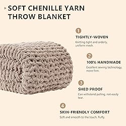 L'AGRATY Chunky Knit Blanket