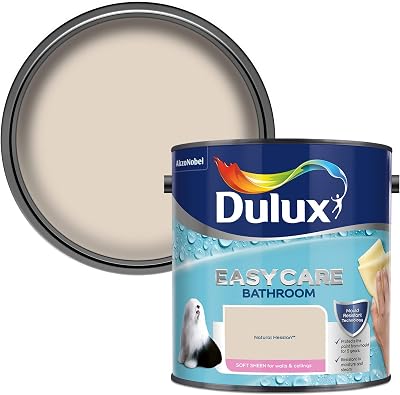 Dulux Easycare Bathroom Soft Sheen Emulsion Paint Natural Hessian 2.5L