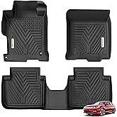 YITAMOTOR Floor Mats Compatible with Honda Accord, Floor Liners Custom fit for 2013-2017 Honda Accord Sedans, 1st & 2nd Row All Weather Protection, Black
