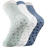 Premillow Slipper Socks for Women - Fuzzy Socks for Women, Womens Non Slip Fluffy socks Hospital Cozy socks with Grips