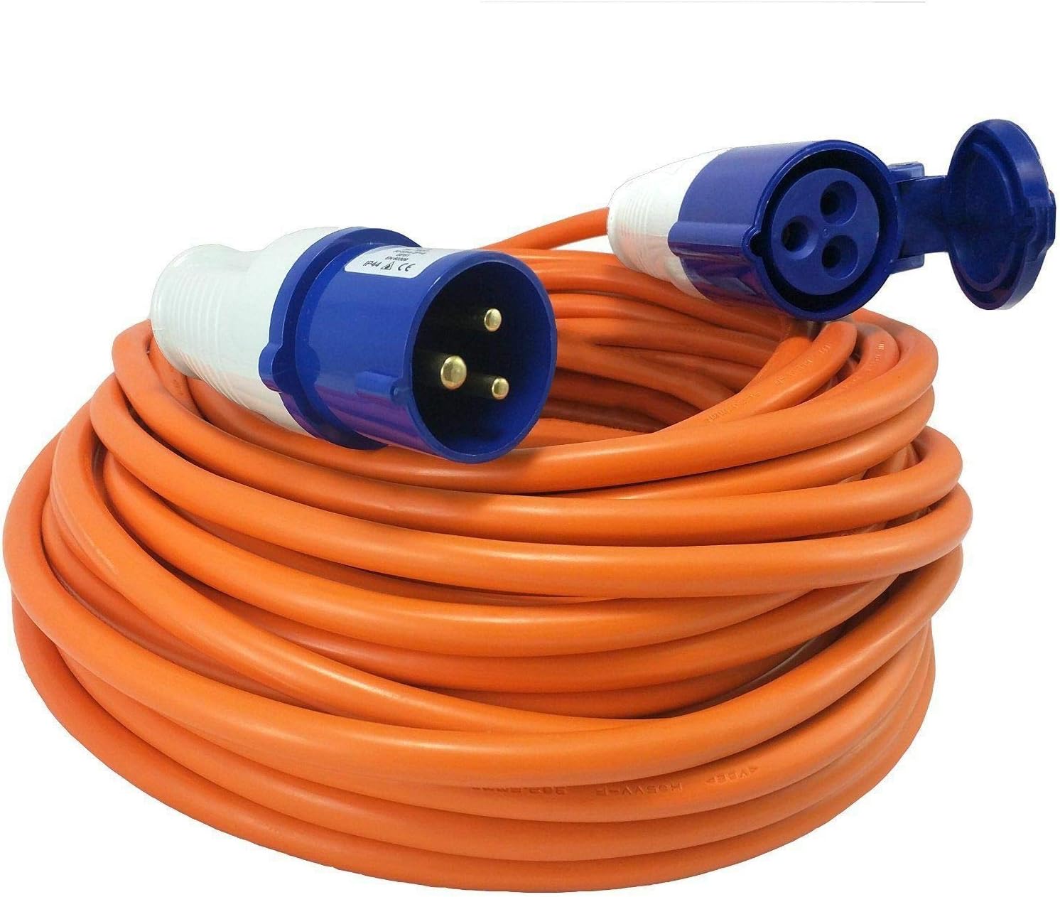 25m Caravan Hook Up Extension Cable 230V 3pin Mains Transformer Electric Lead MarkUK®