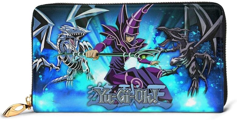 Amazon 遊戯王 長財布 本革 レザー 薄型 コンパクト ウォレット サイフ メンズ レディース 小銭入れ カード収納 大容量 おしゃれ ラウンドファスナー 財布 メンズバッグ 財布