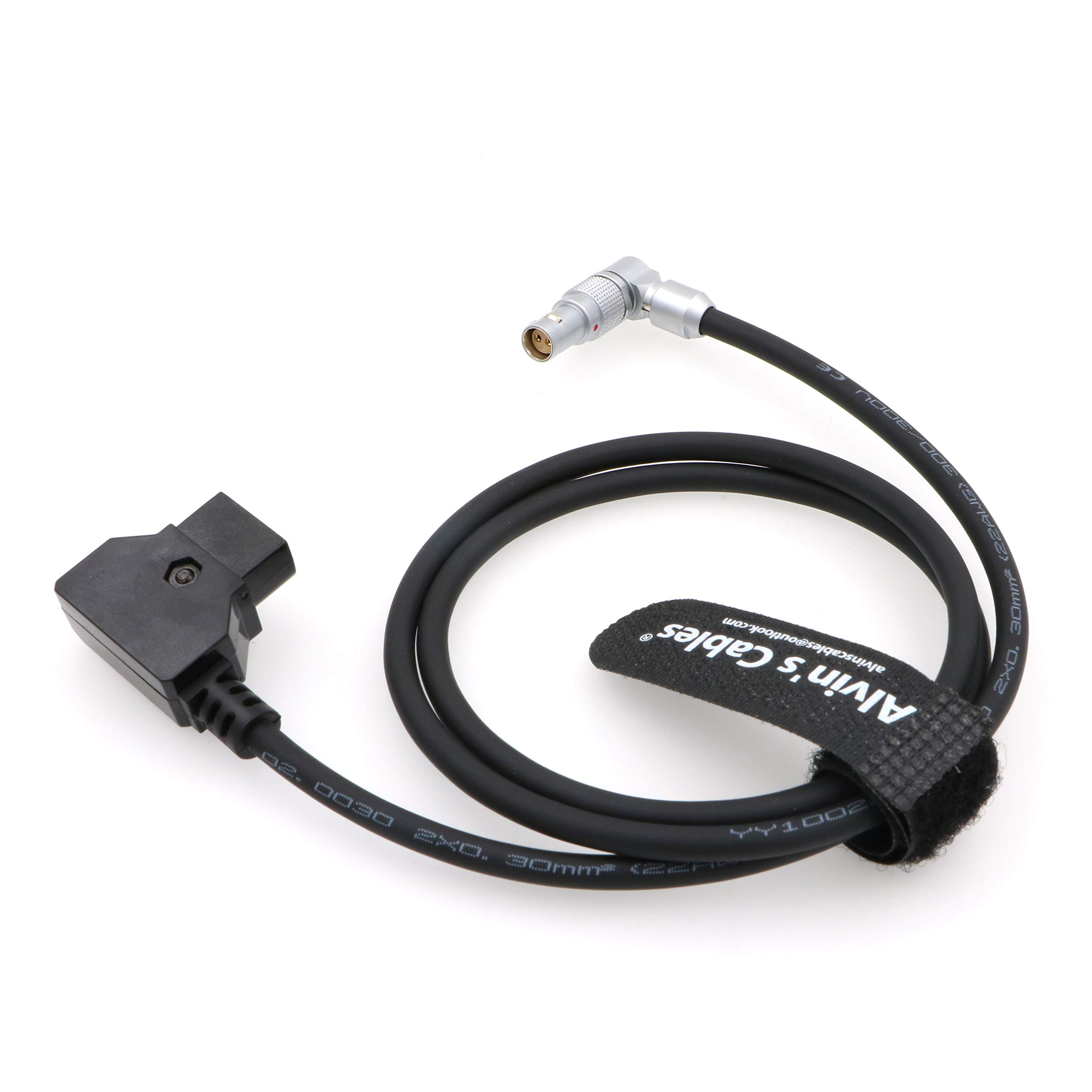 Alvin’s Cables Rotatable Right Angle 2 Pin Female to D-tap Power Cable for Red Komodo Camera 80CM