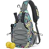 G4Free Pickleball Bag, Crossbody Sling Bag for Men Women, Pickleball Backpack, Pickle Ball Paddle Bag Gifts for Sports