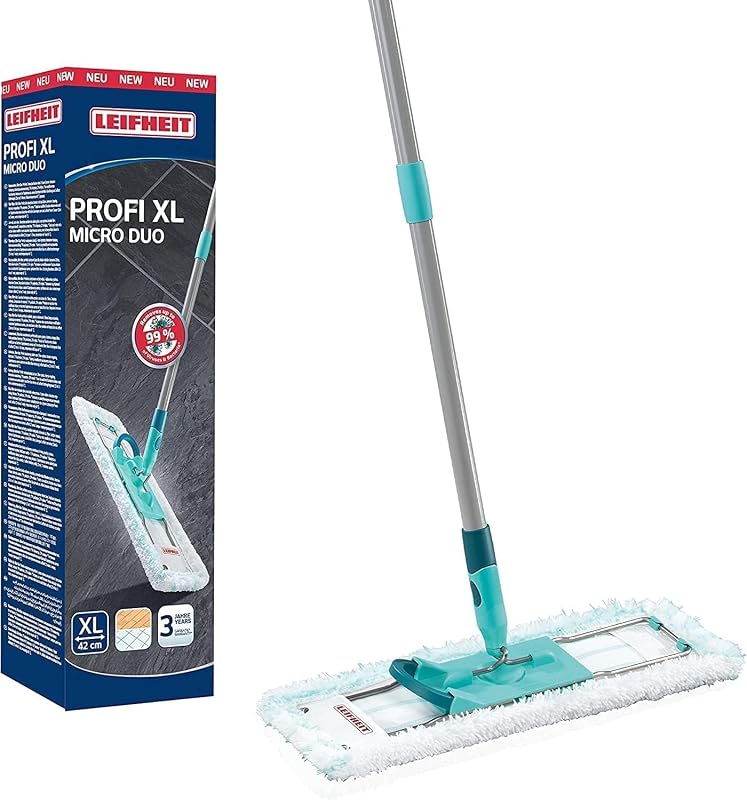 Bodenwischer Profi XL, Fußklick-System, Wischmopp 42 cm, waschbar