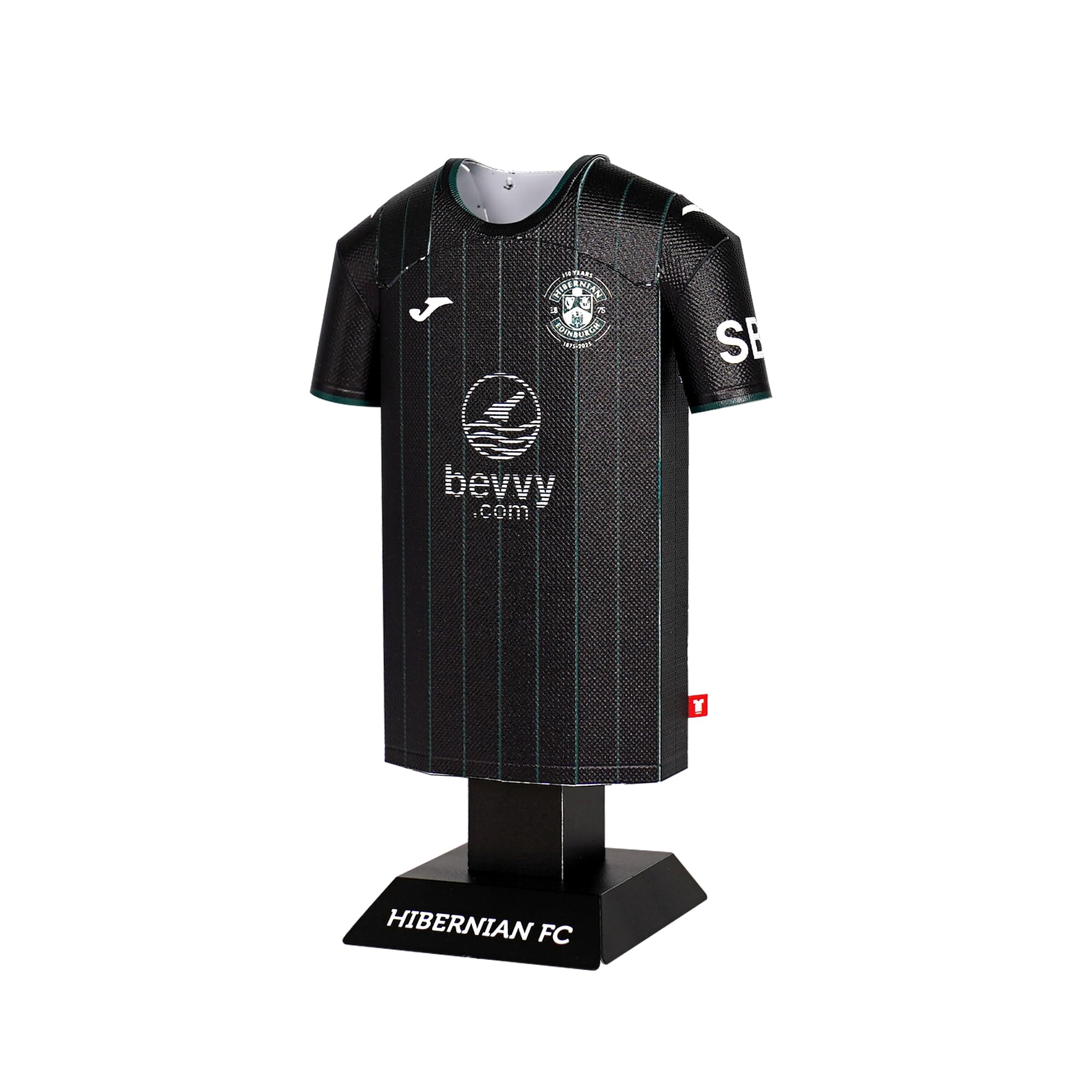 Hibernian FC 25/26 Third Metal Football Shirt - Officially Licensed Miniature Alloy Replica Jersey Collectible Display Gift - Personalise Customisable Name & Number Decals