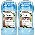 Suave Antiperspirant Deodorant for Women, Coconut Kiss 2-Pack – Anti-Staining Invisible Solid Sticks, Talc-Free, 1.2 Oz Ea