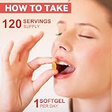 Aoruilia Ubiquinol CoQ10 200mg Softgels with Omega 3 120 Count 4 Months view 6