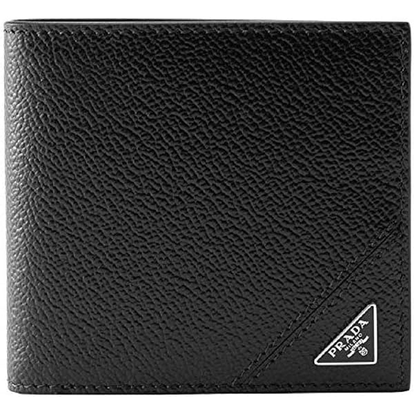 Amazon.com: Prada Men's Vitello Micro-Grain Navy Leather Bifold