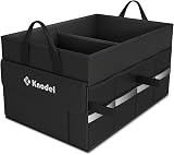 K KNODEL Car Boot Organiser Small Black Storage Box and Bag