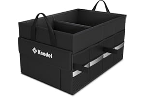 K KNODEL Car Trunk Organizer, Collapsible Car Trunk Storage Organizer, Car Organizer and Storage for SUV, Truck, Sedan (Small