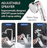 Roscid Sink Faucet Sprayer Attachment Set with 9.8ft Hose and Adapters view 6