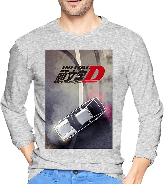 Amazon Co Jp 頭文字d 長袖tシャツ Tシャツ おしゃれ カットソー 人気 メンズシャツ シャツ しゃつ 無地 ティシャツメンズ 長袖t スポーツ メンズ長袖シャツ ファッション てぃーシャツ かっこいい 柄 Tしゃつ 防寒 長tシャツ 無地tシャツ 服 ファッション小物