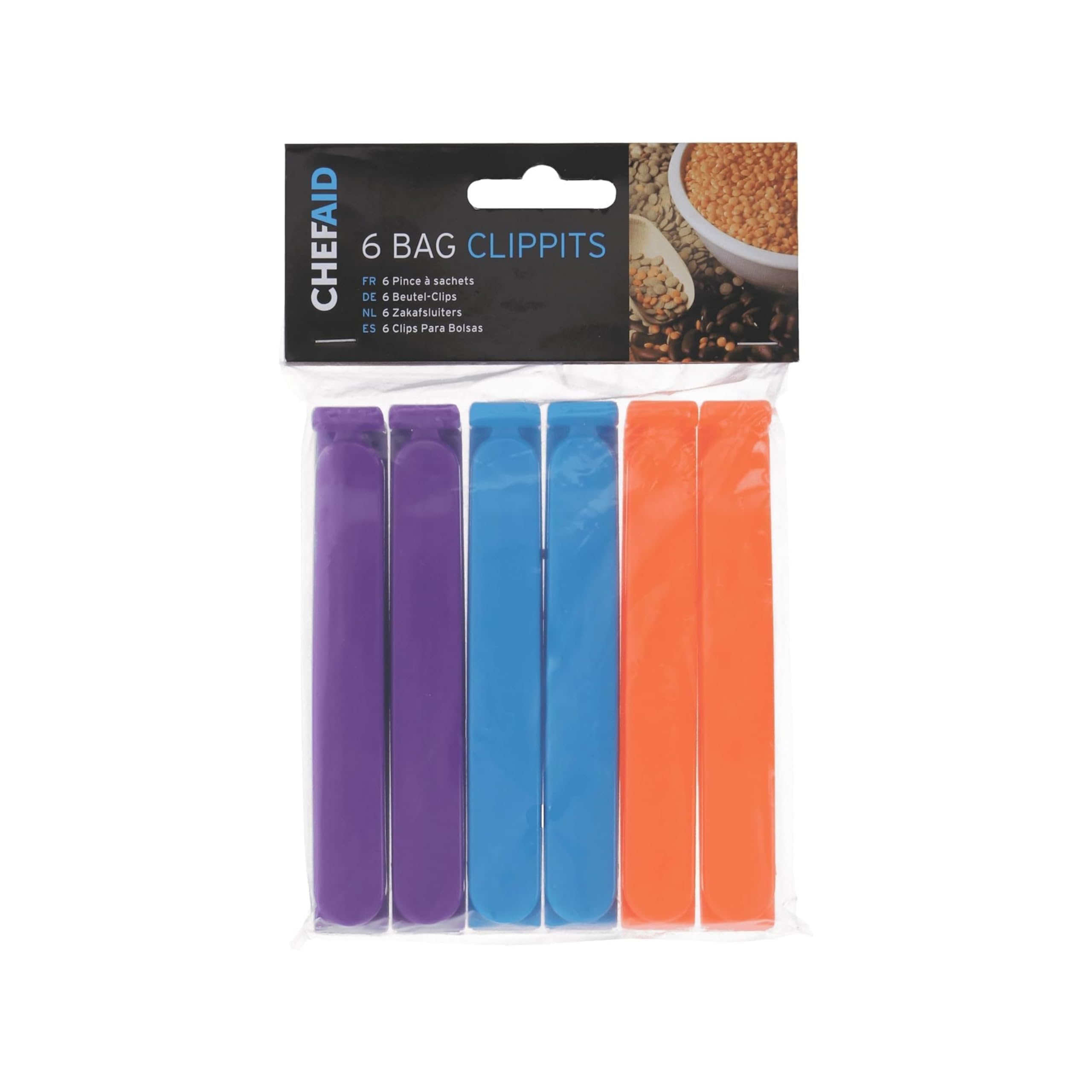 Chef Aid 6-Piece Bag Clippet Set