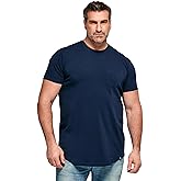 STRONGSIZE Big & Tall Pocket T Shirts for Men – Premium Stretch Cotton Longer Length Mens Casual Crewneck T-Shirt (XL-8XL)
