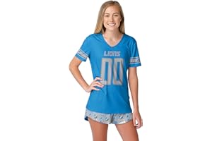 FOCO Women's NFL Team Logo Ladies Gameday Ready Jersey Pajama Set
