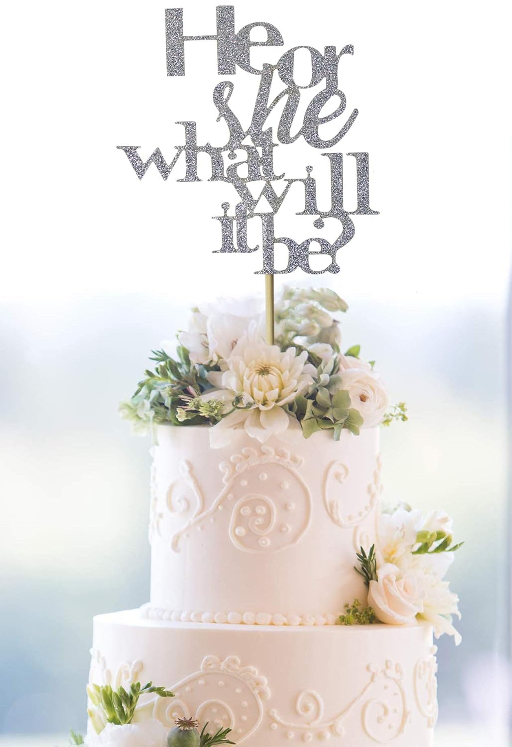 Home Luxury Brand Starsgarden Silver Glitter He Or She What Will It Bee Cake Topper Boy And Girl Baby Shower Party Supplies Decor Gender Reveal Party Decoration Silver He Or She Amazing Colorways Ksport Bkmt060 643so 14 4 Piston Procomp