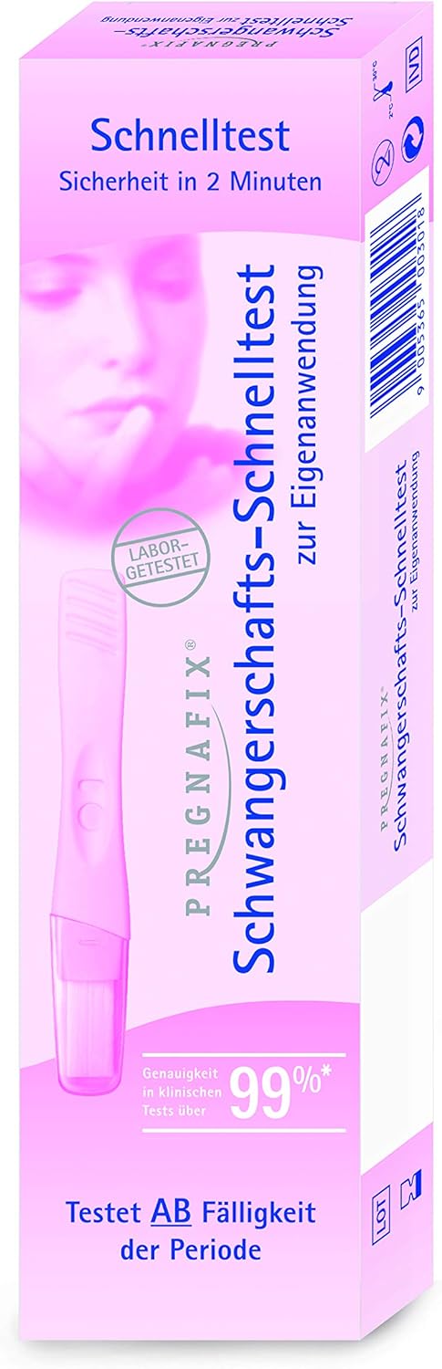 Pregnafix Schwangerschafts-Schnelltest, mit sicherem Ergebnis in nur zwei Minuten: Amazon.de ...