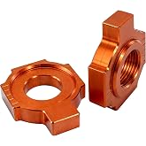 2PCS Rear Axle Block Chain Adjuster Compatible with KTM EXC SX MXC 125 200 250 300 380 400 450 520 525, Dirt Bike Chain Tensioner Replacement Parts