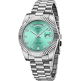 NIBOSI Men Watches Analog Quartz Stainless Steel Rose Gold Silver Watches for Men Waterproof Business Classic Desiger Wrist Watch with Day Date