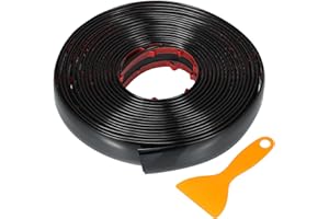 VekAuto Window Trim Strip Kit 1" 25mm Width 16Ft 5m Universal for Exterior Car Bumper Door Body Self Adhesive Scratch-Proof D