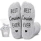 HAPPYPOP Fuzzy Socks for Men - Gifts for Grandson Nephew Cousin Godfather Father in Law