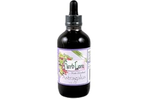 Herb Lore Astragalus Tincture - 4 fl oz - Alcohol Free - Liquid Astragalus Membranaceus Root Extract Drops for Kids and Adults - Herbal Immune System Support Supplement