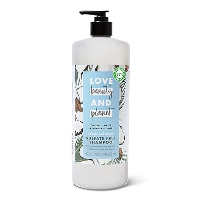 Buy Love Beauty And Planet Volume And Bounty Thickening Shampoo For Fine Hair Coconut Water Mimosa Flower Sulfate Free Paraben Free Vegan 32 3 Oz Online In Indonesia B086cp746h