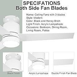 Flybull 52’’ Ceiling Fans with Lights Remote