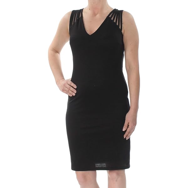Nine West Women's Plus Size Solid Ponte and Satin Dress, Black, 18W at  Amazon Women's Clothing store