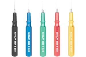 Excelta 260K-ESD Mini Spatula, Straight Aluminum Handle Spatula, Three Star, Stainless Steel, 0.25" Height, 0.25" Wide, 2.5" Length