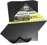 The Magnet Shop TMS Magnetic Sheets Self-Adhesive 0.85mm A4 5 Pack