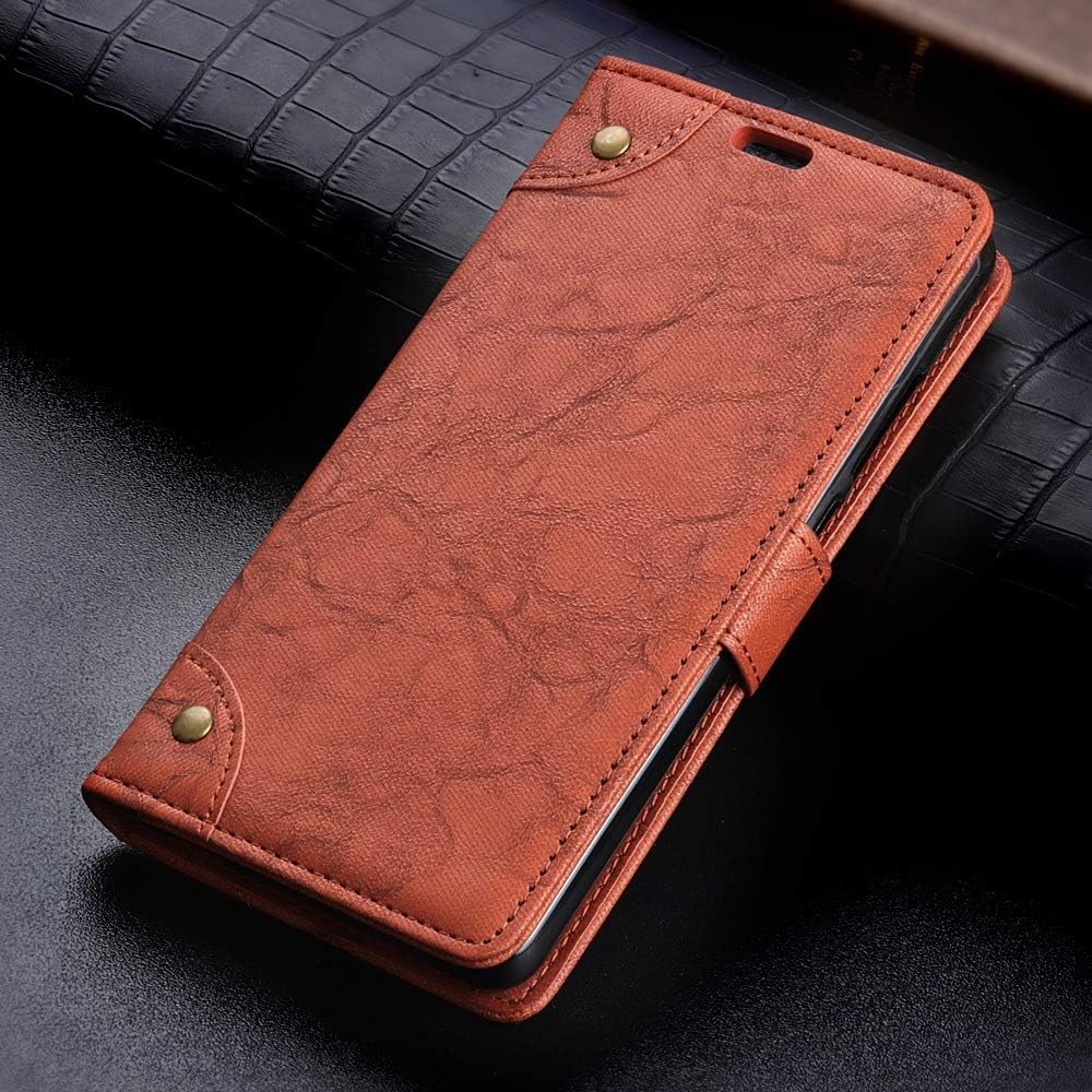 Zhusha Cases & Cover, Huawei Mate 20 Pro case,Retro PU Leather Wallet Magnet Flip Case Cover Kickstand Card Slots Huawei Mate 20 Pro (Color : Brown)