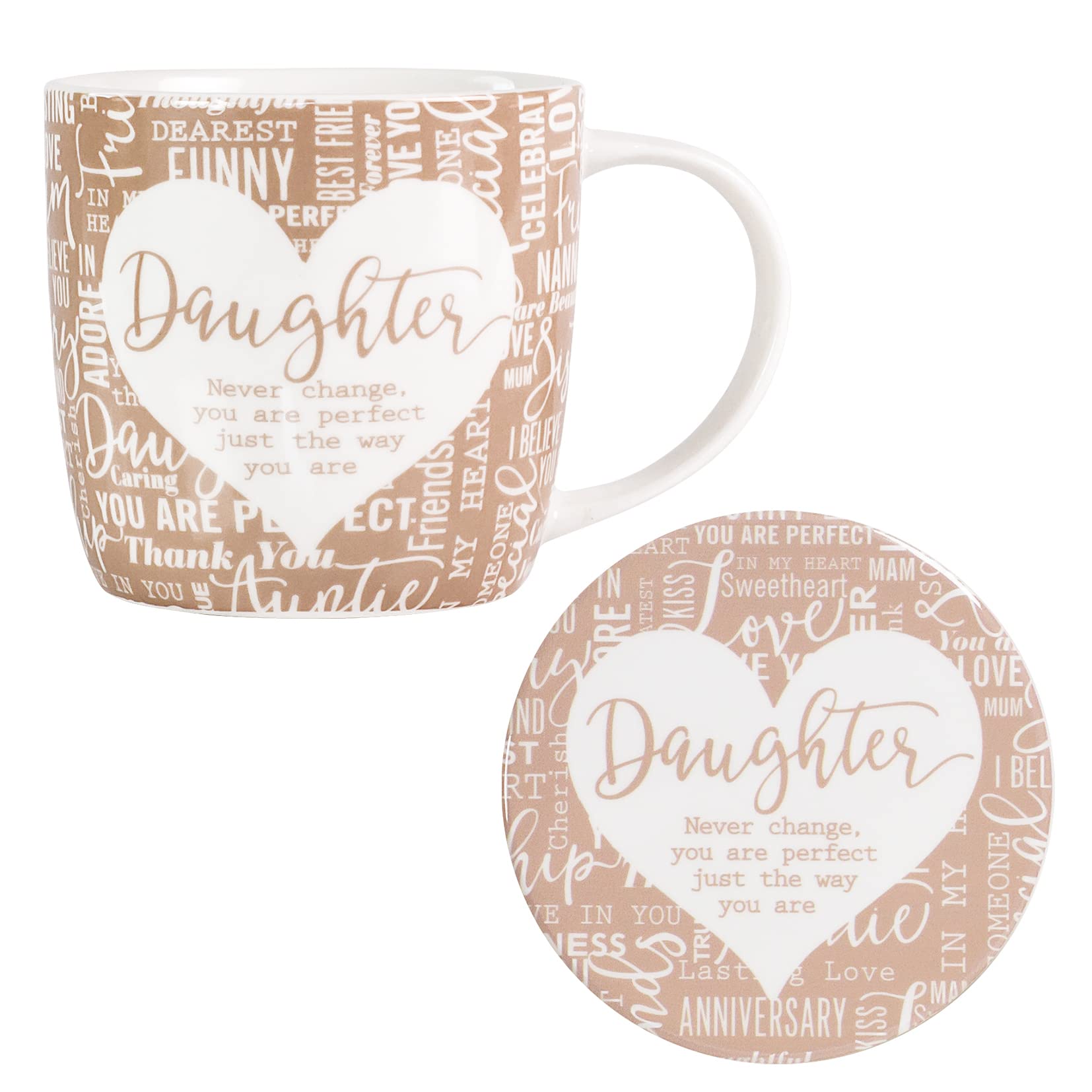 Said with Sentiment 7151 Daughter Mug & Coaster Set