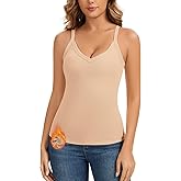 WOWENY Women Sleeveless Thermal Tank Top for Cold Weather Fleece Lined Underwear Top Warm Camisole Base Layer Vest Lingerie